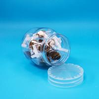 Food Grade Small Empty Candy Cookies Clear PET Plastic Jars Tamper Proof Screw Cap