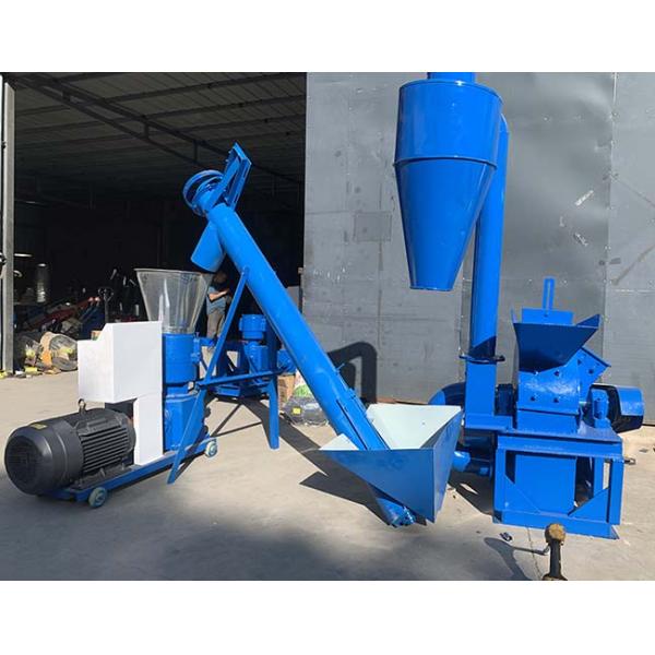 200-300Kg/H Sawdust Crusher Machine Rice Husk Wood Pellet Production Line