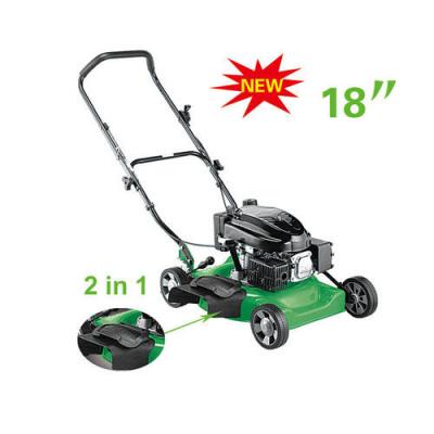 2 em 1 cortador de relva da gasolina de 18 polegadas, ajustador da grama da máquina do cortador de relva do impulso