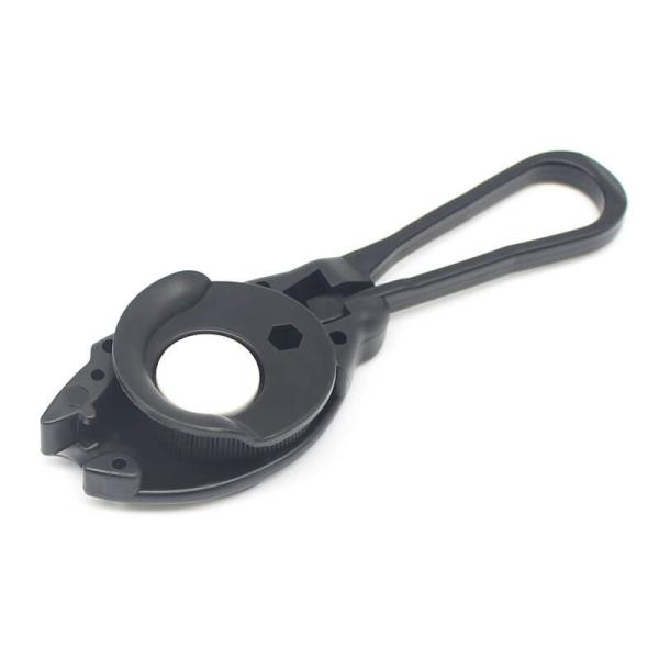 Cable aéreo isolado ABC Suspensão exterior Grampos 5kN Carga de ruptura Núcleo de conector preto