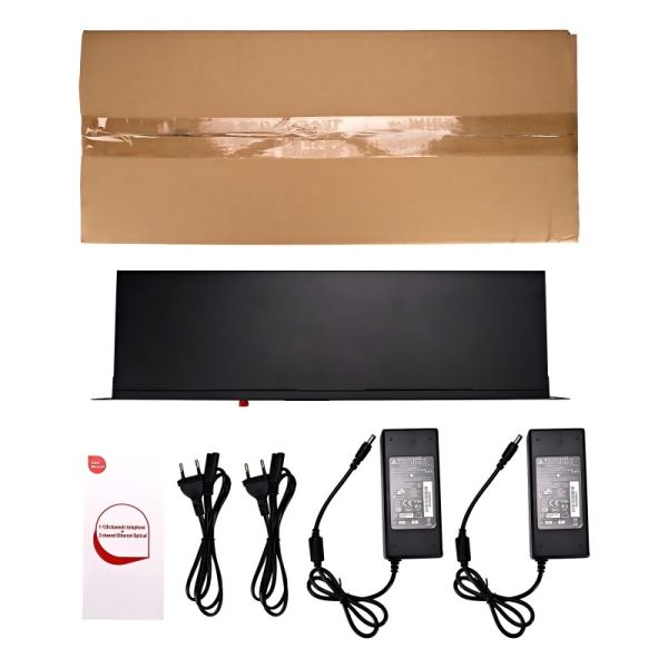 Telephone 32 Channel Fiber Optical Multiplexer Rackmount Long Distance Voice Transmission