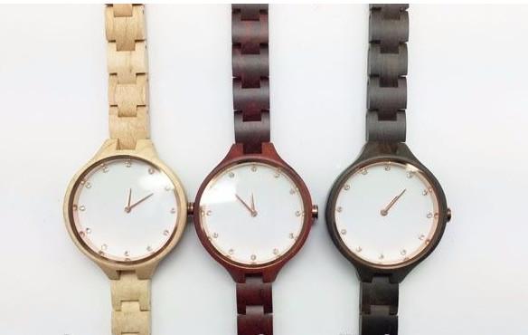 Vogue Style Custom Wood Watches / Beautiful Women'S Watches Made Of Wood