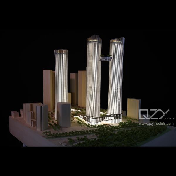 KPF 1:500 L.GEM Baishizhou arranha-céuCidade Modelos em escala Edifício Complexo Comercial