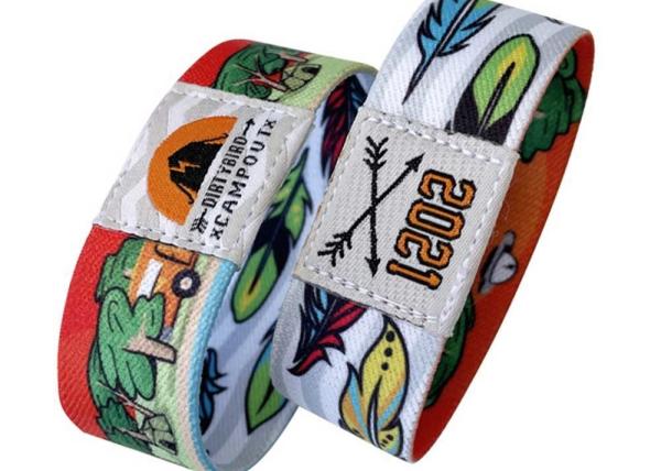 Programmable Elastic RFID Wristband NFC Fabric Bracelet RFID Woven Wristband