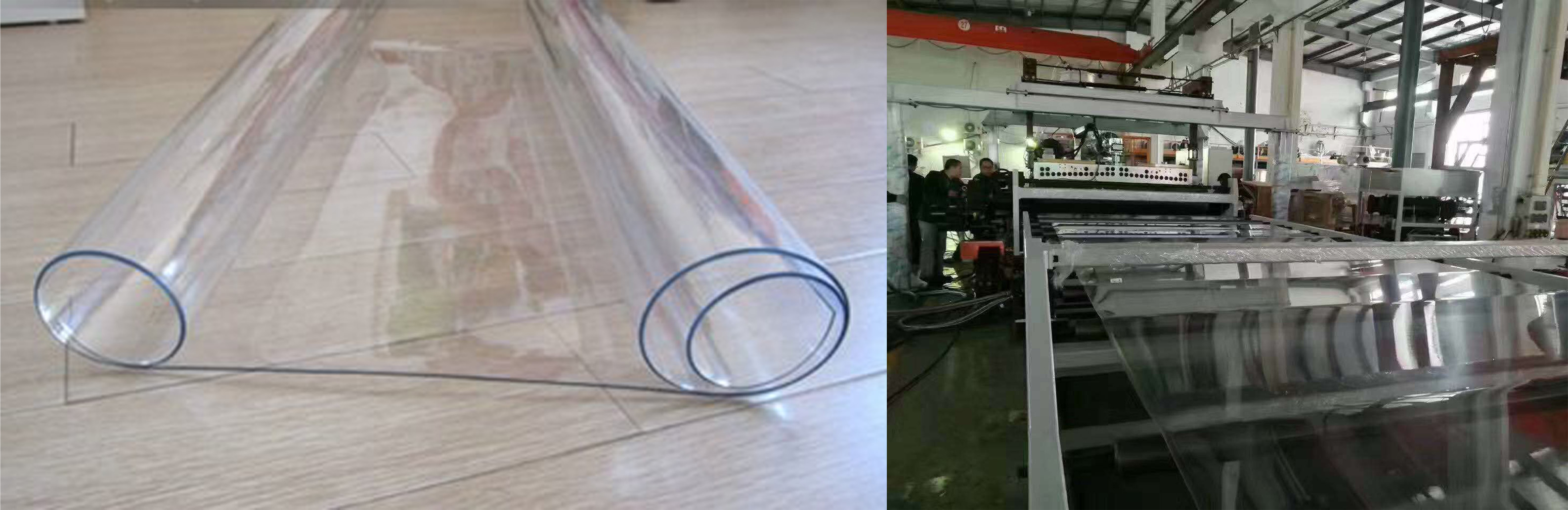 линейное хозяйство штранг-прессования листа машины листа Pvc 1220mm прозрачное твердое