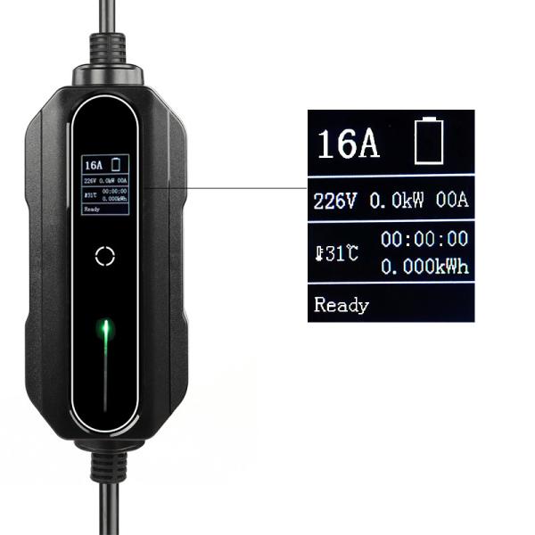 Tipo - 1 carregador portátil móvel de J1772 16A 3.7kW EV para o carro elétrico