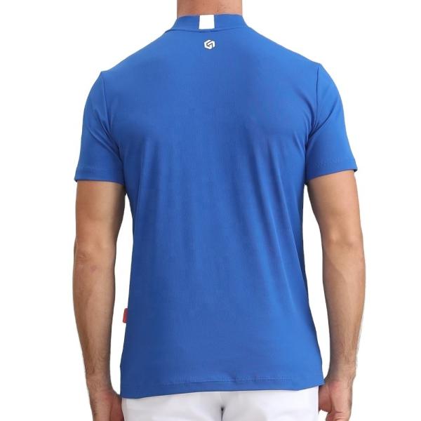 2024 Design Colar Mandarim bordado Borracha Silicone Logo Slim Fit Golf Polo T-shirts