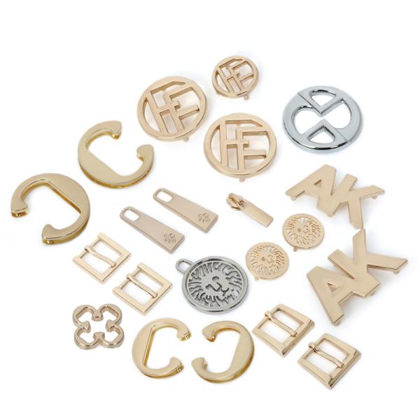 Antiwear персонализированный выгравированный багаж металла маркирует золото света пушечного металла