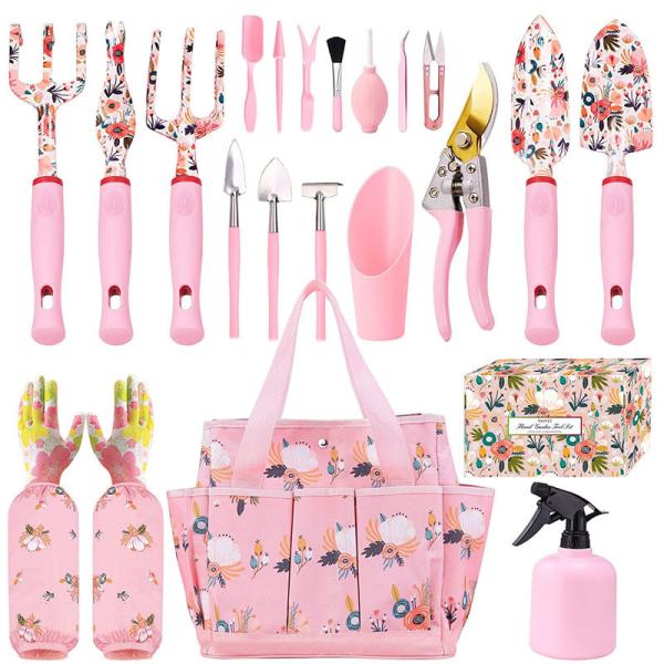 Oxford Gardening Bag 21pcs Outdoor Work Portable Small Tool Bag Gardening Toolkit Durable Multifunction Hanging Storage