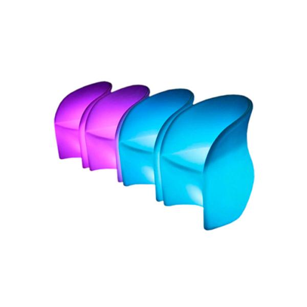 Полиэтилен мебели 100% освещения сада стула Адвокатуры СИД софы установленный на