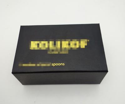Rigid Paper Caviar Gift Set Book Shape Grade With Sponge Inner Tray