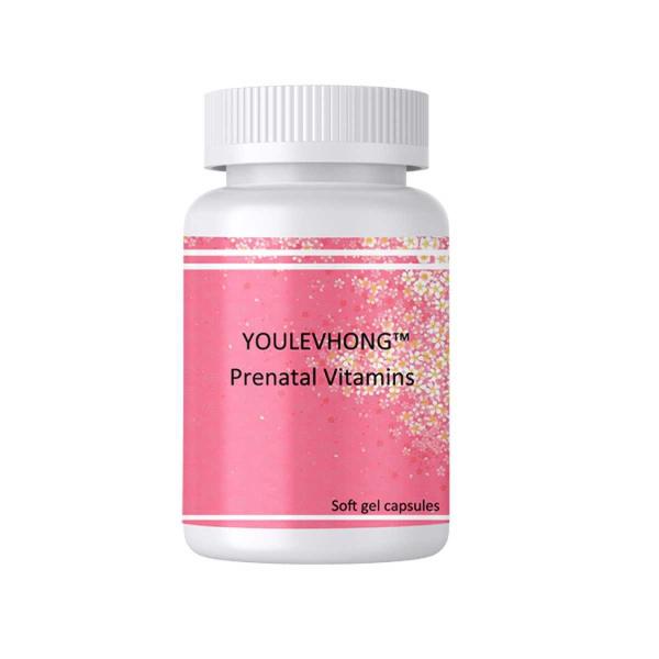 Vitaminas Prenatais 90 porções Cápsulas de Suplemento Prenatal Com 400 UI Vitamina D 200 mg Calcio 2,5 mg Vitamina B6