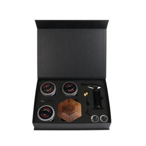 工場供給 ブラックギフトボックス付き 木のコクテル喫煙キット 木のウイスキー喫煙キット 木のチップス トーチ