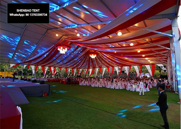 Wind Resistant 15x25m Luxury Wedding Tents For Gala Dinner