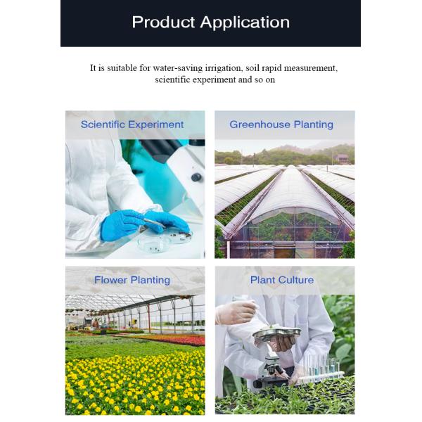 Soil Temperature Moisture Industrial IOT Sensor Probe For Greenhouse Flower Garden