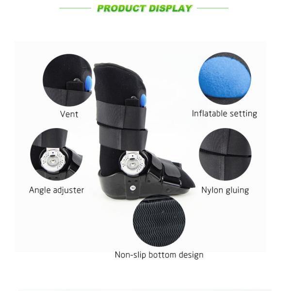 Orthopedic walker boots S M L size black color medical boots