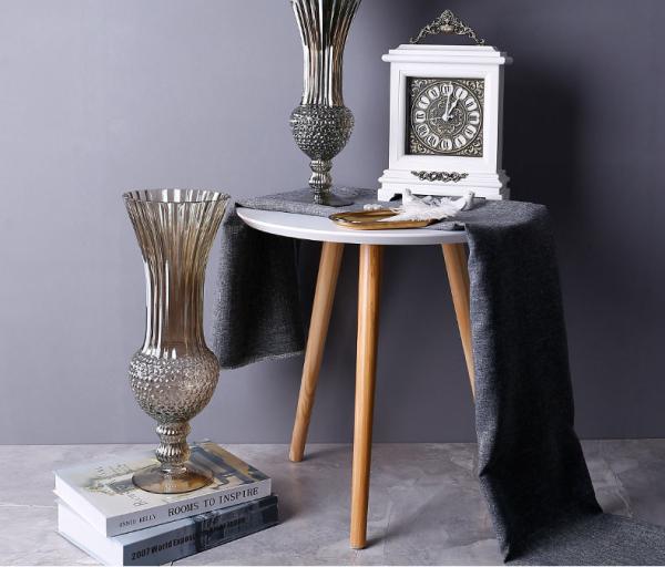 European Glass Vase Rich Bamboo Hydroponic Flowerware Champagne Gold Household Furnishings