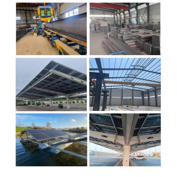 Prefab Warehouse Commercial Steel Structures Building Metal Space Frame With Punching Processing Service