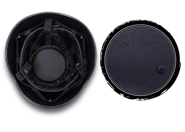 Police Bulletproof Military Ballistic Helmet , Black Ballistic Combat Helmet