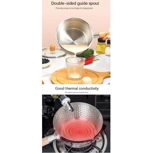 18 / Нержавеющая сталь 8 кухонь варя бак со стеклянной крышкой