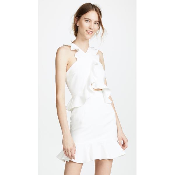 Women Clothing Latest White Ruffle Shoulder Dress Summer