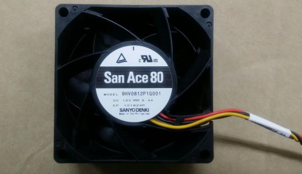 EP 101624P SAN ACE do ventilador de refrigeração do motor do quadrado de 12V 3.4A 80 9HV0812P1G001
