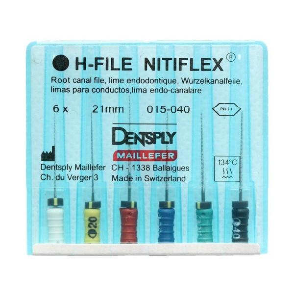 High Efficiency H File Endo , 21mm 25mm 28mm 31mm Length Nitiflex Files