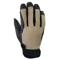 A pesquisa exterior Rappelling de couro das luvas da pele de caprino amarra S - XL