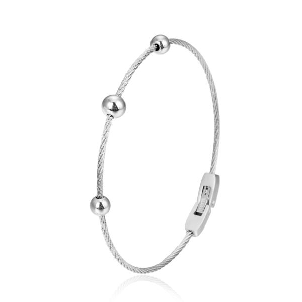 OEM Simple Small Bead Bracelet K Gold Stainless Steel Rope Chain Bracelet