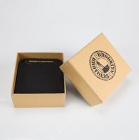 Design personnalisé de luxe Impression numérique papier kraft oreillettes bijoux emballage Boîte