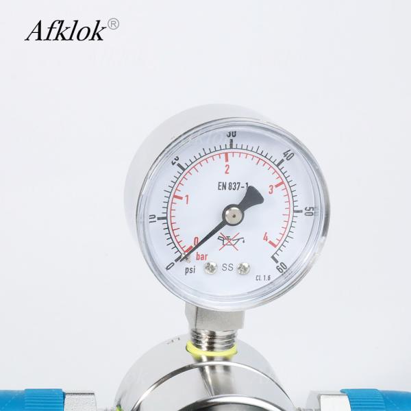 Régulateurs de pression en acier inoxydable 316L à gaz pour les laboratoires de l'industrie des semi-conducteurs 60psi