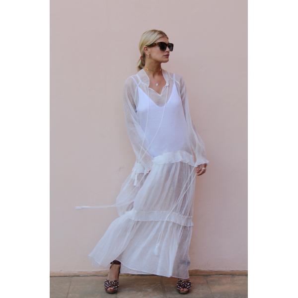 Clothing Fashion Women See-Through Sexy Beach Cover Up Dresses