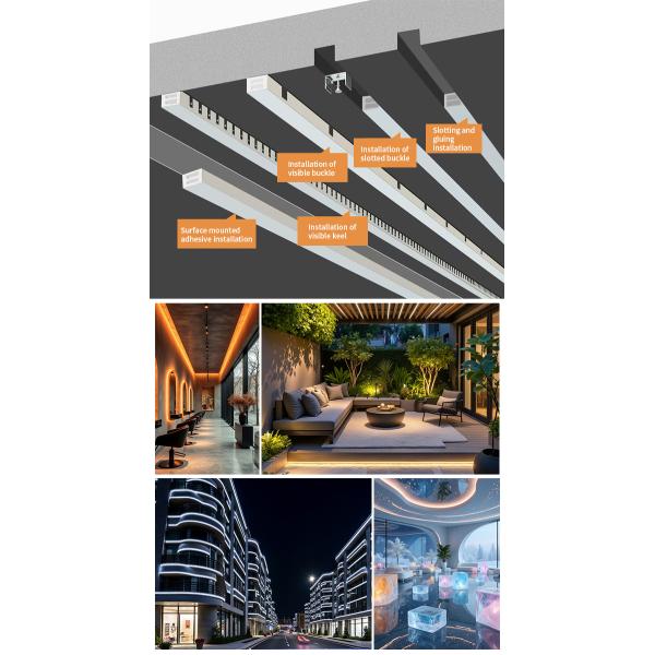 Tubo de neón LED flexible de silicona de 06*13 mm IP65, luces de tira de neón LED flexibles de emisión lateral antigolpes