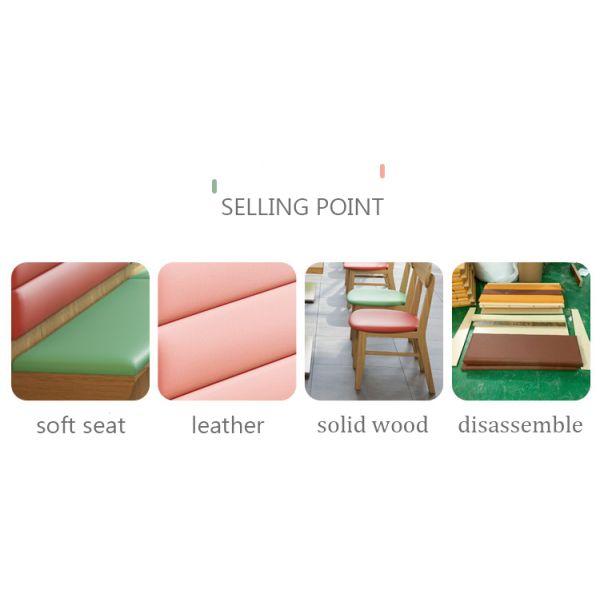 Cafe Shop bar Sofa Dining Table and Chair Combination Simple Modern Restaurant Booth Seating