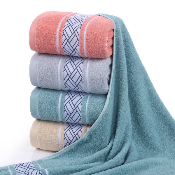 Customized Designs Supported Bathing Towel All Cotton Absorbent Unisex Large Size