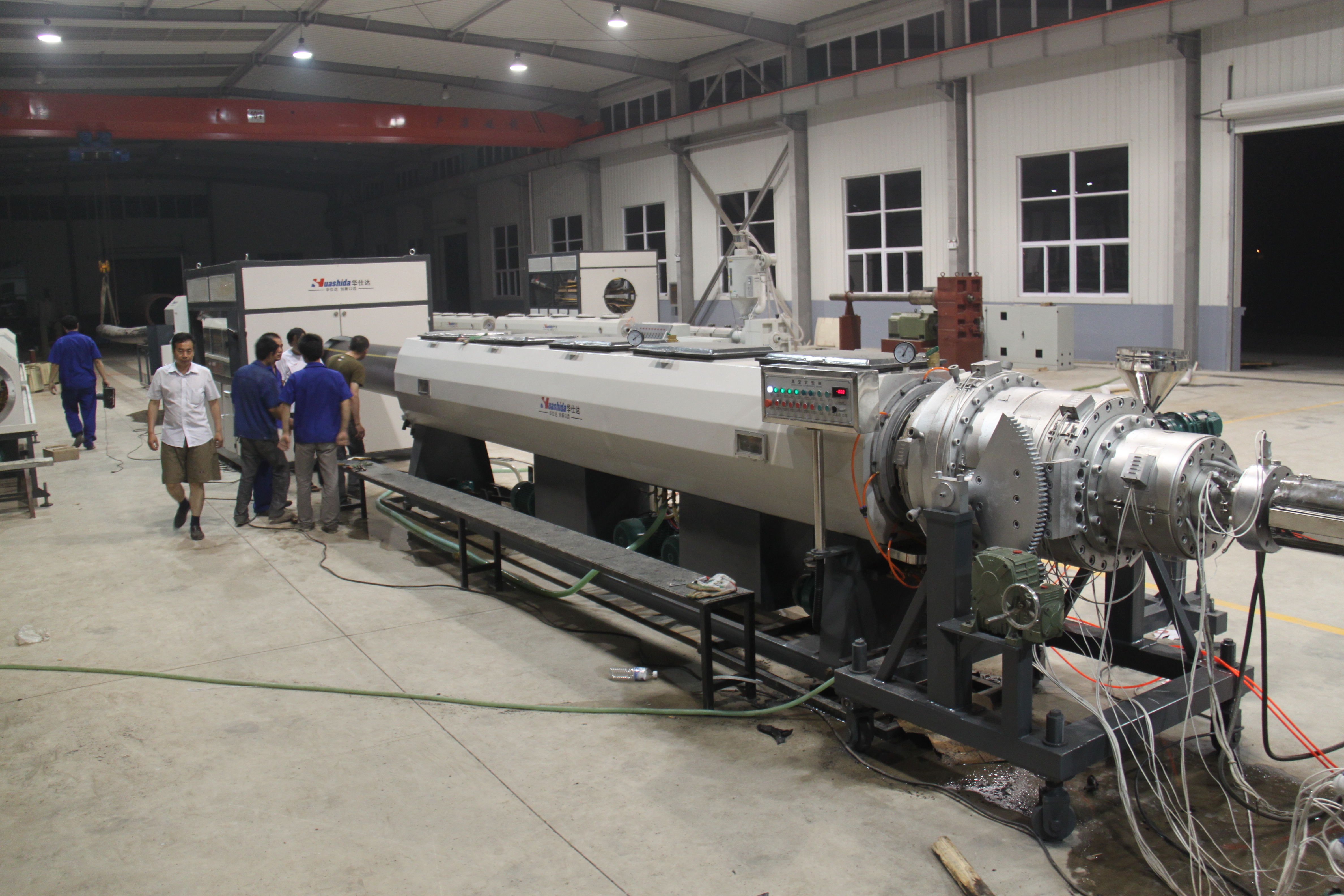 HDPE Solid Wall Pressure Pipe Extrusion Line for Water/Gas Supply