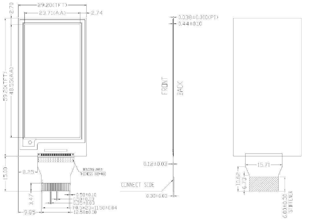 2.13 Inch 104x212 Ultra-Low Power E-Paper Display Module for Electronic Shelf Labels