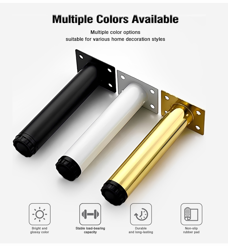 Luxury Adjustable Metal Sofa Legs Widely Used As Heightening Feet for Living Room Tables Tea Tables and Other Furniture Legs