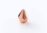 Luxury Unique Diamond Shape Gold Color Zinc Alloy Perfume Bottle Cap For Fragrance Bottle Caps Die Casting CNC Machining