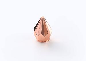Luxury Unique Diamond Shape Gold Color Zinc Alloy Perfume Bottle Cap For