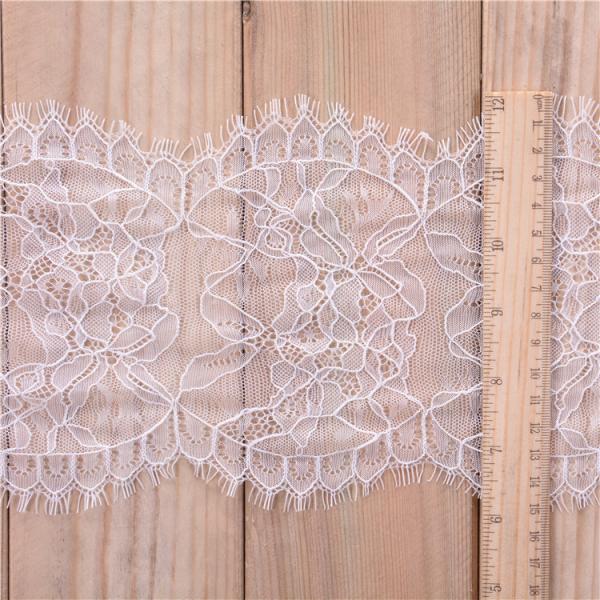 15 cm *3 yards  Underwear  Lace Border Eyelash lace edge with ivory black color in stock