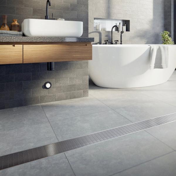Modern Simple Fashion SS 304 316 Stainless Steel Linear Showroom Floor Drain Invisible