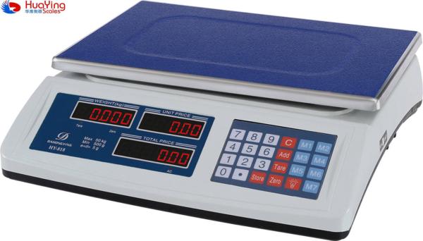 White LED Display Electronic Scale Kitchen Weight Fruit and Vegetable Tcs Electronic Platform Scale for Accurate Valuation