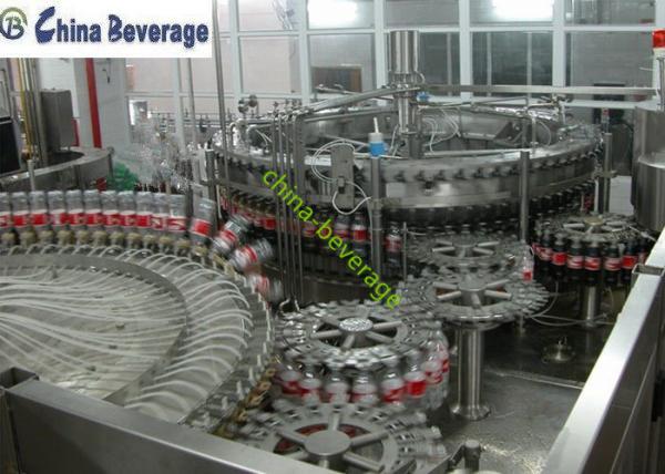 Energy Drink Water Bottle Filling Machine , Carbonated Soft Drink Production Line