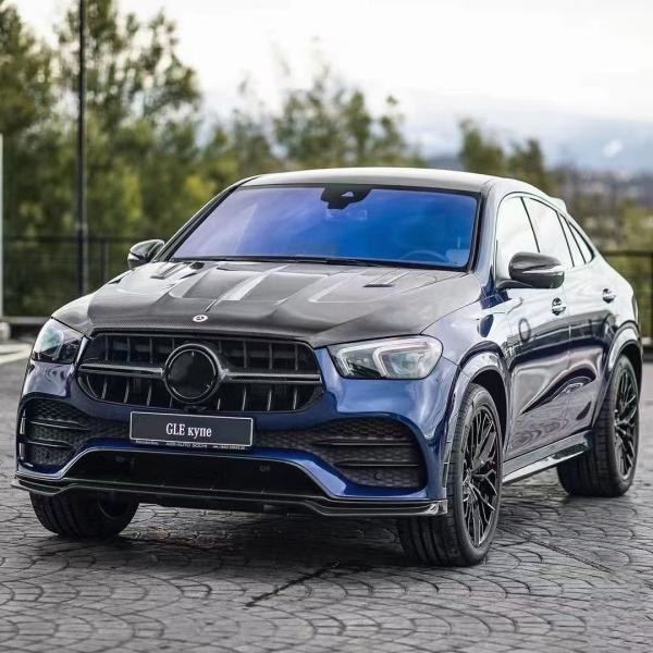Nouveau produit Capot en fibre de carbone pour Mercedes GLE Coupé GLE Couvercle moteur en fibre de carbone Couvercle porte moteur