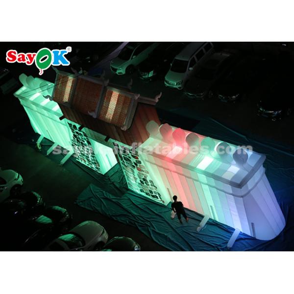 ROHS Custom Inflatable Products , Commercial LED Inflatable Rock Wall For Outdoor Display