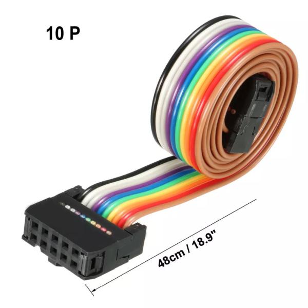 Квартира PCB тангажа Pin 2.54mm ленточных кабелей 26 24AWG AWM 2651 FFC IDC гибкая