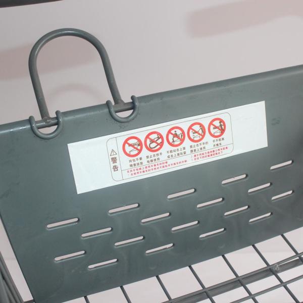 CE do carrinho de compras da loja de Gray Supermarket Trolley Cart Grocery do estilo de Japão