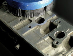 Deburring Tufted Abrasive Disc Brushes / Abrasive Nylon Brush 75mm OD X 16mm ID