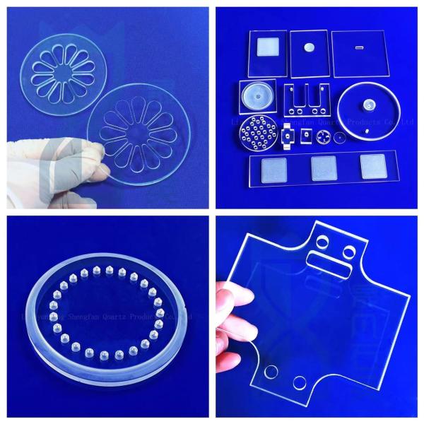 High Temperature and Corrosion Resistant Quartz Step Plate Can Be Customized for Experimental